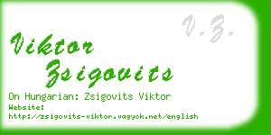 viktor zsigovits business card